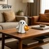 Fine Workmanship Halloween Decor Ghost Ornaments, Resin Desktop Hanging Pumpkin Party Basket Design, for Holiday Cute Ornament