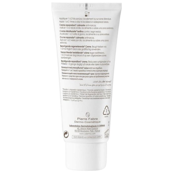 Crème Réparatrice - Aderma - Epithéliale AH Ultra - 100ml - Hydratante - Apaisante - Réparatrice