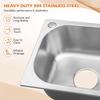 Vierkante Keukenbakken van Roestvrij Staal Afwasbak Badkamer Handenwasbak Enkele Kom Afwasbak