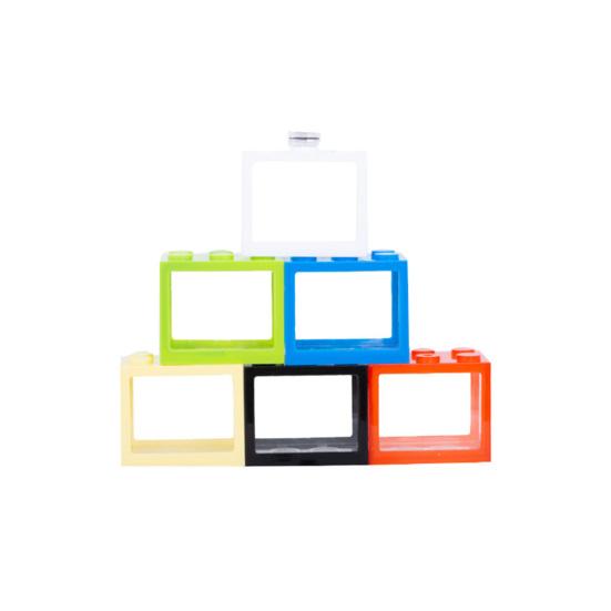 Mały Akwarium Kreatywna Superpozycja Szerokie Zastosowanie Plastikowe Klocki Akwarium