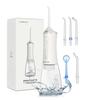 Epeios Oral Irrigator Jet Washer with 5 Replacement Nozzles, 360° Rotation, IPX7 Waterproof, Type-C Rechargeable, 300ml Tank, Large Capacity