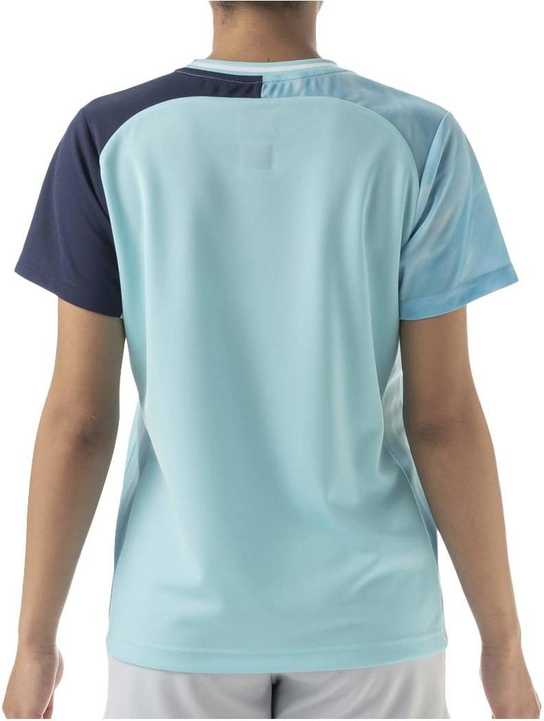 YONEX Short Sleeve Game Water Green XO Women's Shirt, (048)