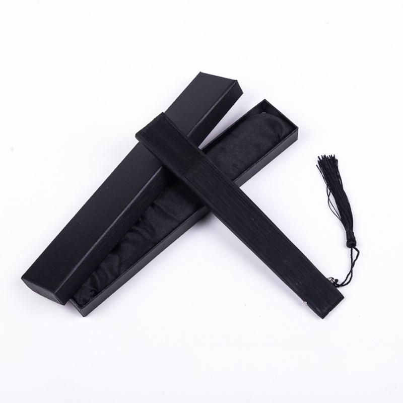 Foldable Black Fan Folding Hand Fan For Women Attire Women Bamboos Hand Fan Ideal For Parties Weddings And Decorations