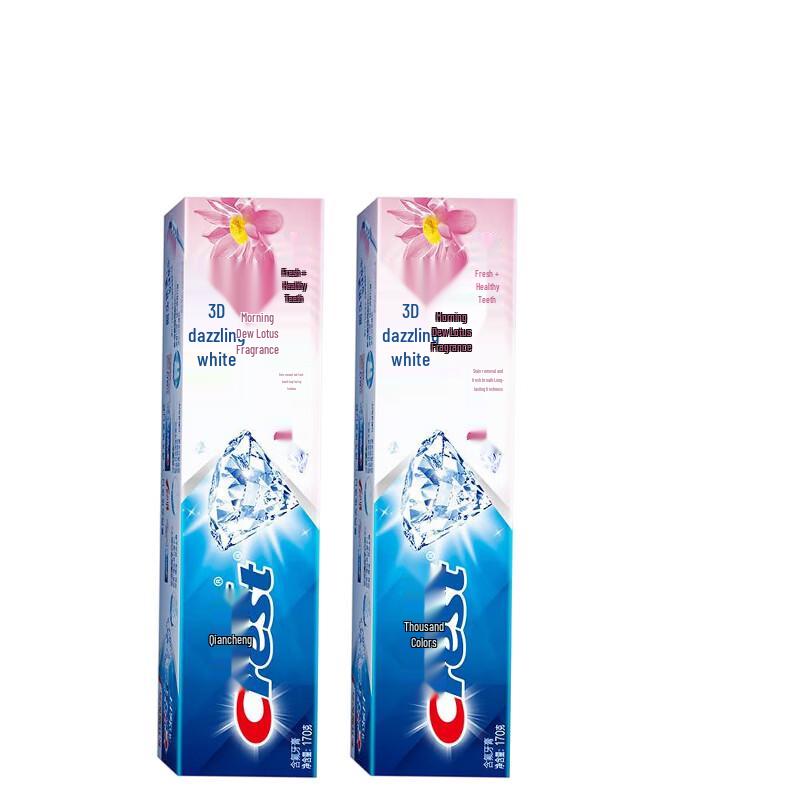 

Crest 3D White Morning Dew Lotus Toothpaste, 2x170g