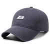 Unisex Baseballkappe mit B-Buchstaben-Stickerei Frühling Herbst Outdoor Verstellbar Lässige Kappe Sonnenschutz Sportkappe