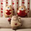 3Pcs Foil Balloons Engagement Anniversary Props Heart Shaped Bear Balloons Cartoon Standing Bear Valentine'S Day Decoration