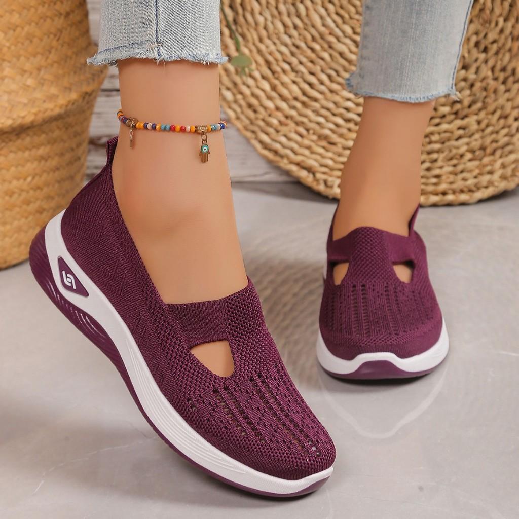 Casual Womens Breathable Mesh Slipon Shoes For Summer Comfort And Walking
