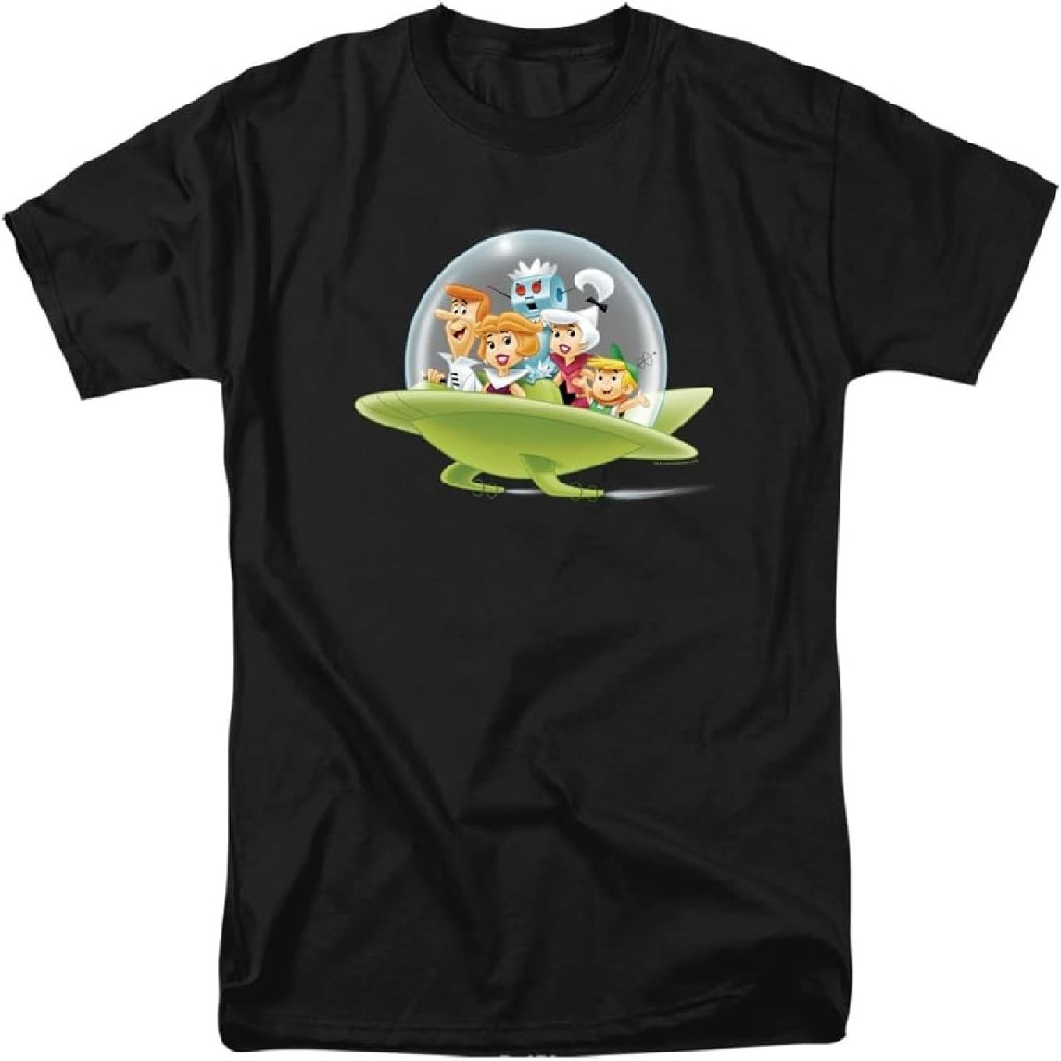 Popfunk Classic The Jetsons Family Cruising Unisex Adult T Shirt XXXXXL разноцветный