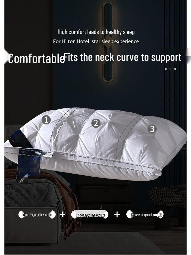 Five-star Hotel Super Soft Neck Support Pillow - Down Alternative Pillow Core