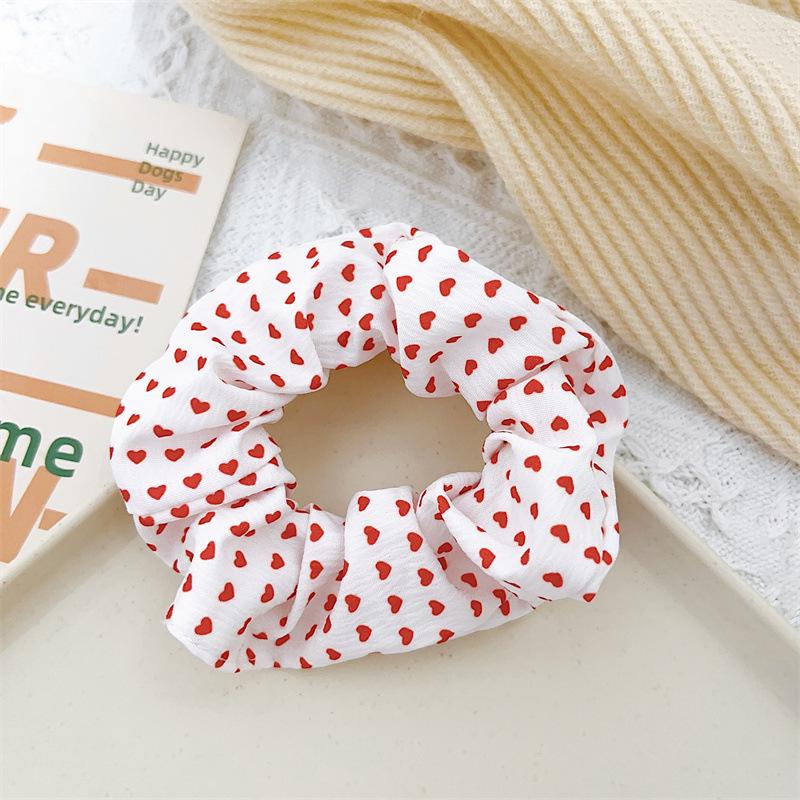 Christmas Style Updo Hair Tie with Cartoon Fabric