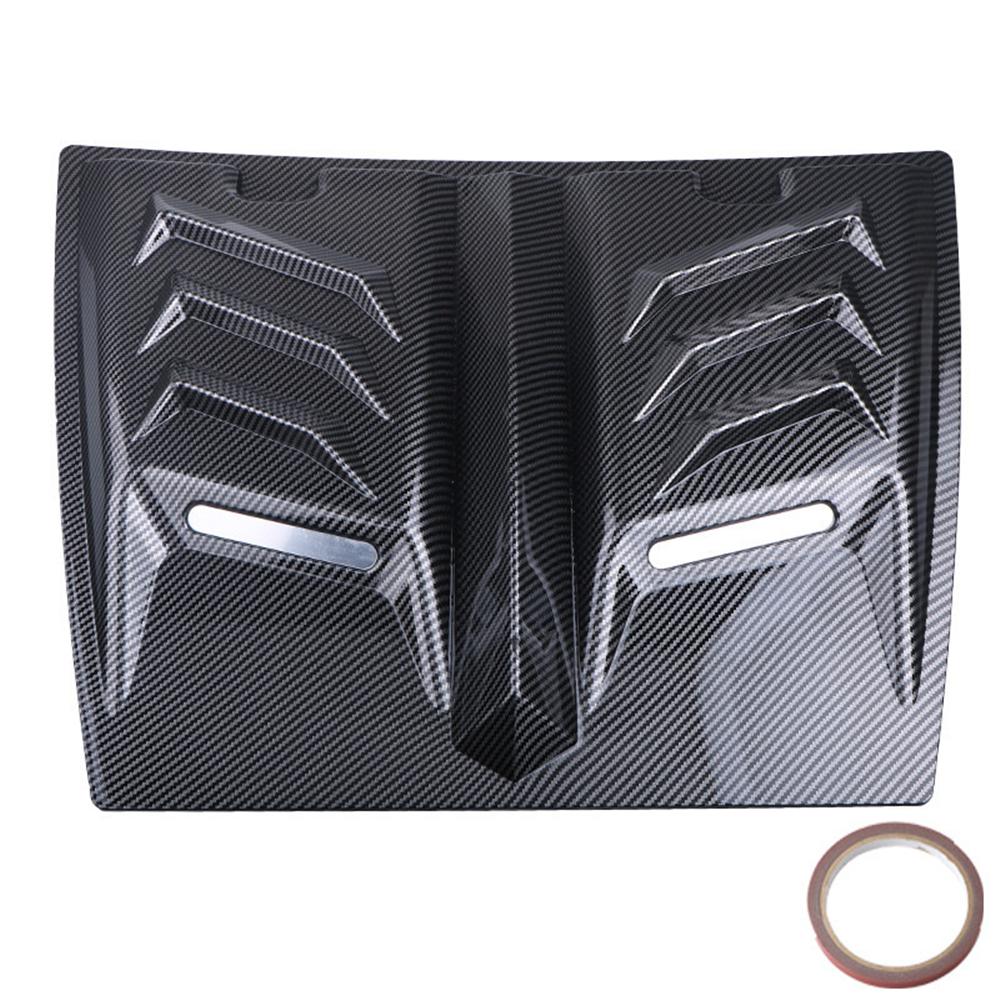 Carbon Fiber Look Universal Car Exterior Hood Vent Scoop Cover Air Intake Grille