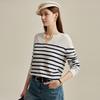 Zhaojun Women's Striped Wool Pullover Sweater