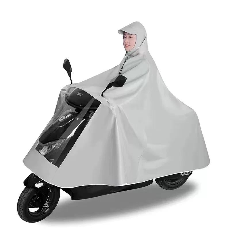 Oxford Style Thickened Adult Riding Double/Single Oversized Raincoat for Electric Bikes, Electric Scooters, and Motorcycles