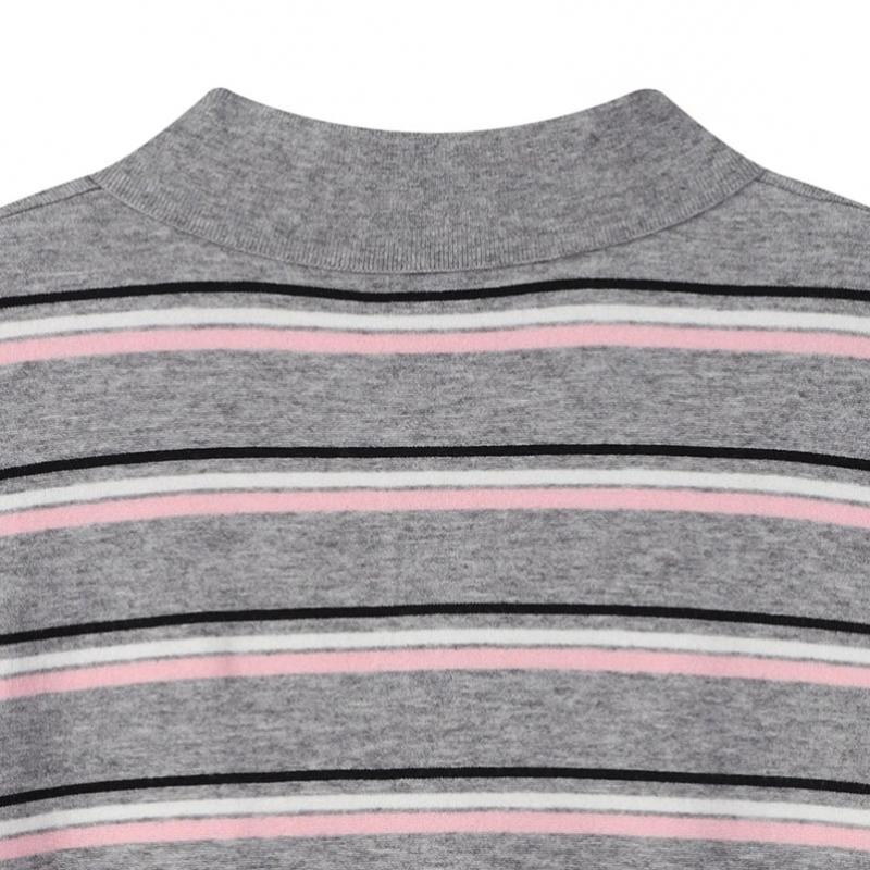 Lap Multi Stripe Collar Knit As1kh262