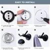 304 Stainless Steel Double Robe Towel Hook Matte Black Hand Towel Holder  Bathroom