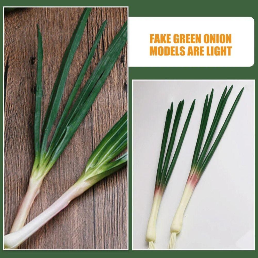 Plant Simulation Vegetable PU Imitation Scallions Model Artificial Green Onion  Photography