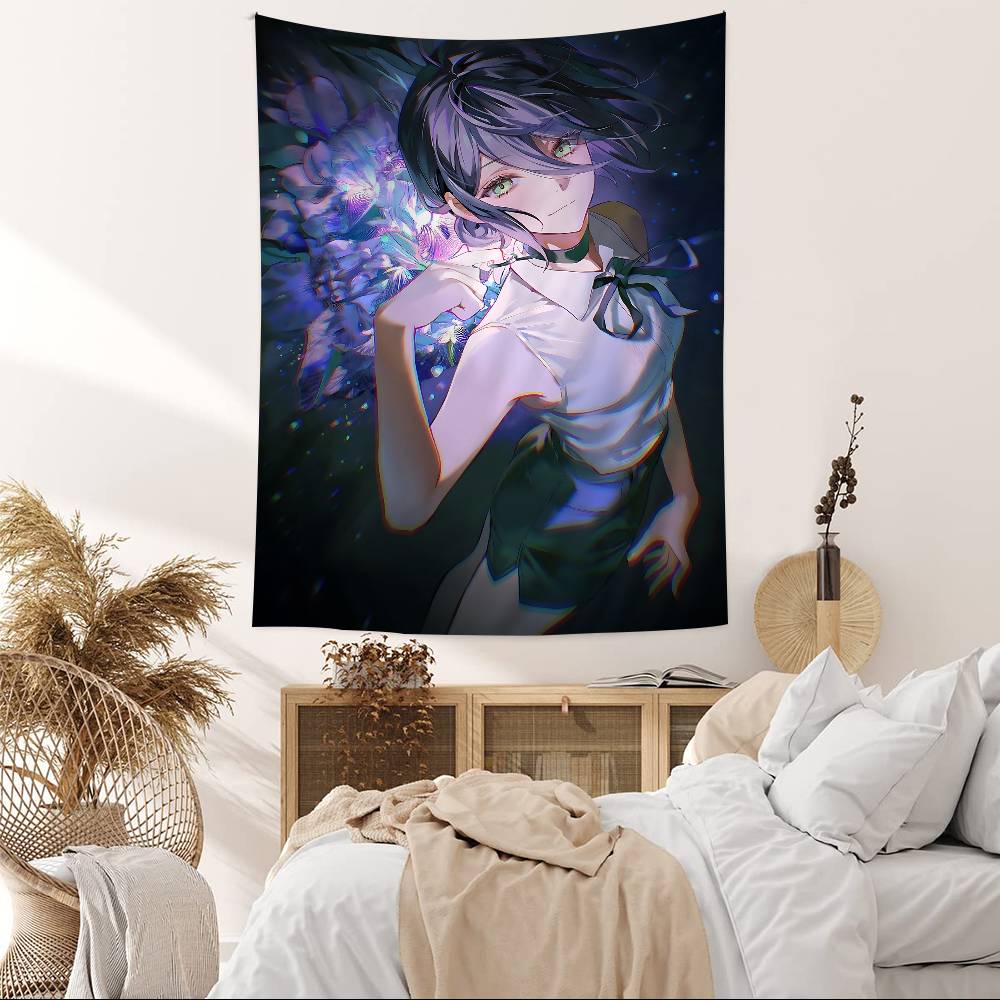 Anime Chainsaw Man Reze Arc Cartoon Tapestry Wall Hanging Decoration Household Home Decor