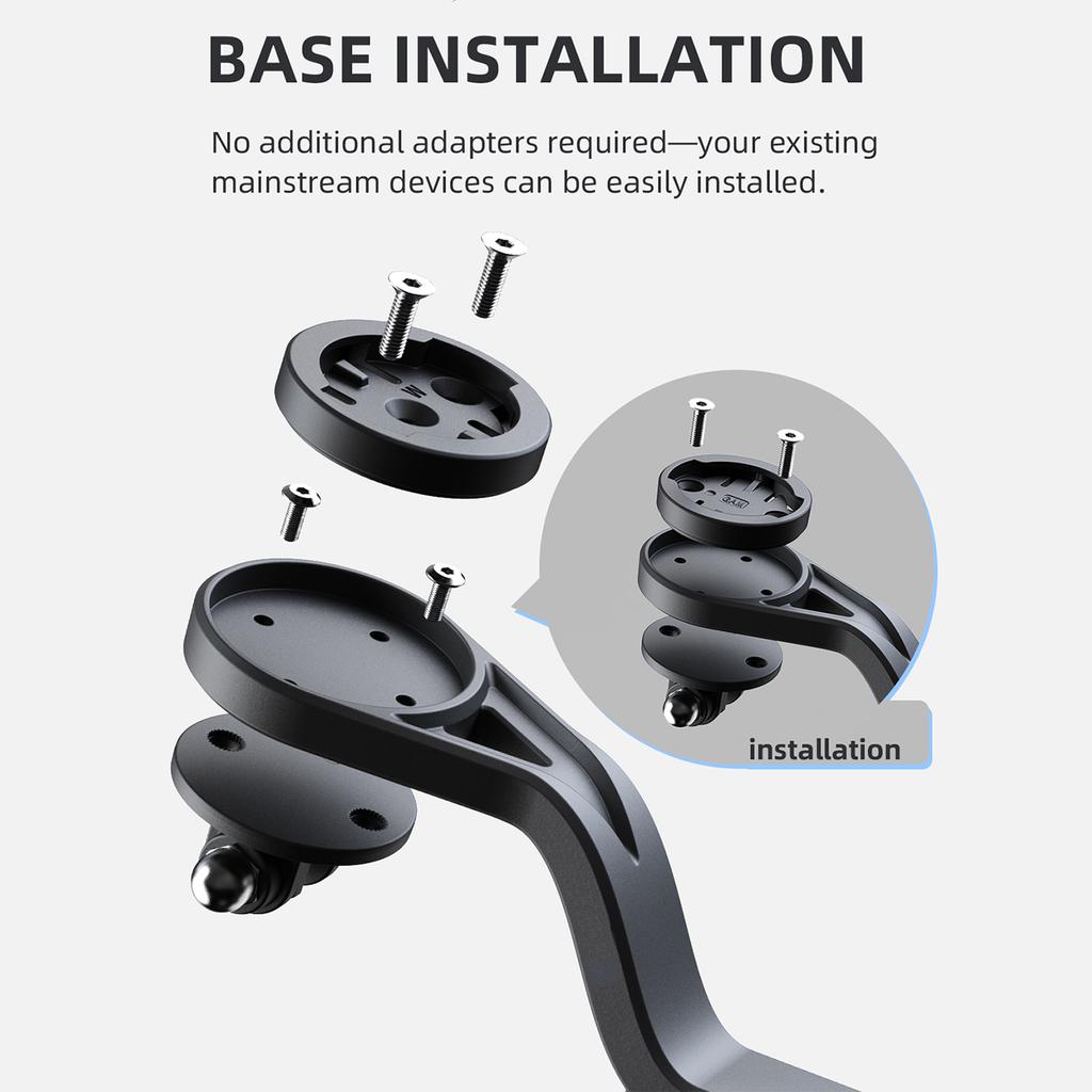 Bicycle Computer Holder Cycling Handlebar Extension Bracket Out Front Cycling Computer Mount for Garmin Speedometer