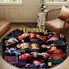 Halloween Horror Witch Round Mat, Anti-slip Circle Carpet Chair Rug For livingroom,Bedroom, Doormat Home Decor Gift Christmas Gifts