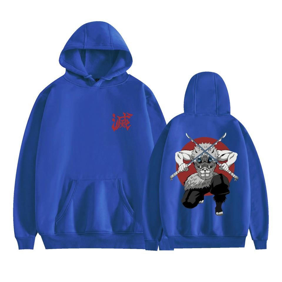 New Arrivals Couple Fashion for Fans of Demon Slayer Printed Sweatshirt Outdoor Sport Cosplay Pullovers Hoodie Cosplay Costume