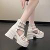 Sandales d'été chaudes Talons compensés 9CM Baskets Nouvelles Femmes Plage Tongs Haute Plateforme Sandales Décontractées Pantoufles de Marche Respirantes