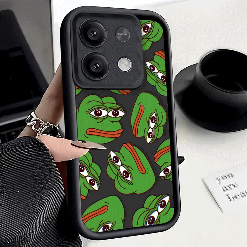 Phone Case for Xiaomi Redmi Note 15 14 13 Pro Plus Funny Sad Forg P-Pepe Meme Shell 12S 11 11S 11T 5G 14S Soft Silicone Funda