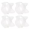 10 STÜCKE Katze Therian Gesichtsmaske Papier DIY Handbemalt Blanko Tier Katze Halbgesichtsmaske mit Fell und Augennetz für Cosplay Party