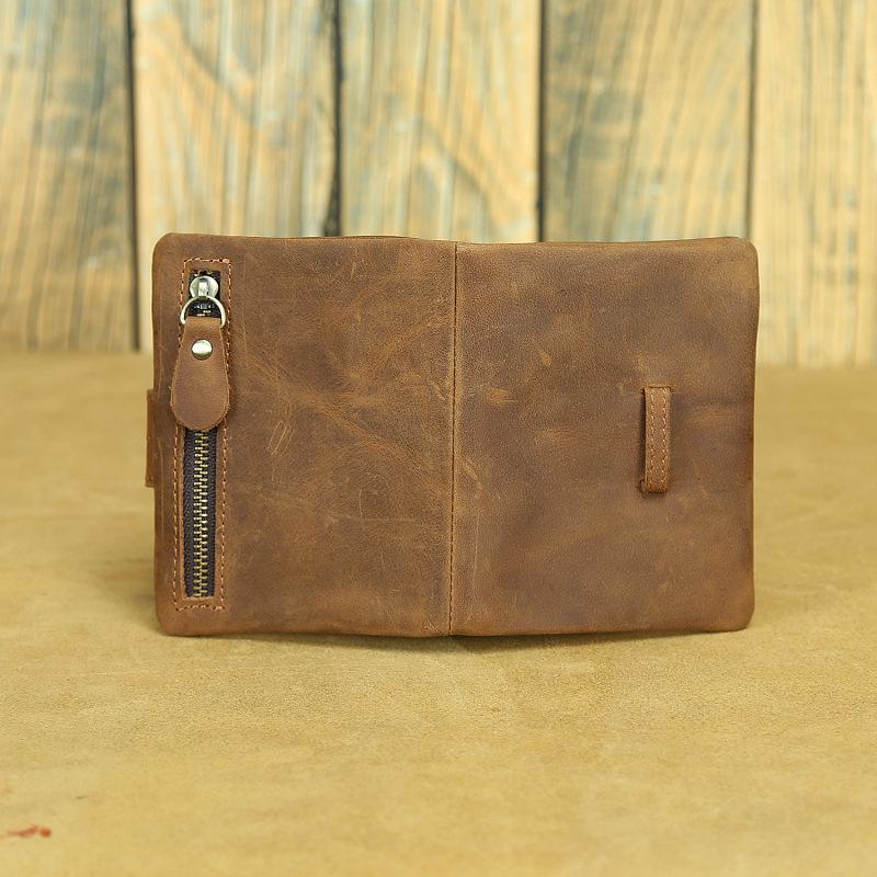 Retro Crazy Horse Leder Geldbörse Erste Schicht Rindsleder Herren Geldbörse Lang und Kurz Leder Multi-Karten Damen Geldbörse