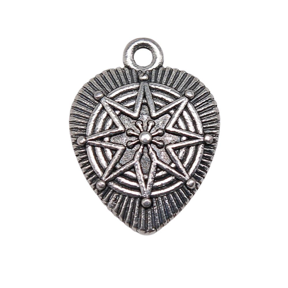 Charms Peach Heart-shaped Love Pendants Vintage Jewelry Supplies ZC094