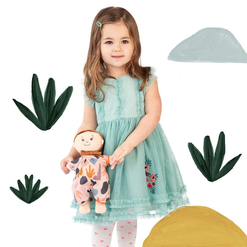 Bornelund Manhattan Toy Little Baby Stella Flower Print All-in-One, 29cm Size, Suitable for Children Aged Approximately 1 Year and Up, MAN157250