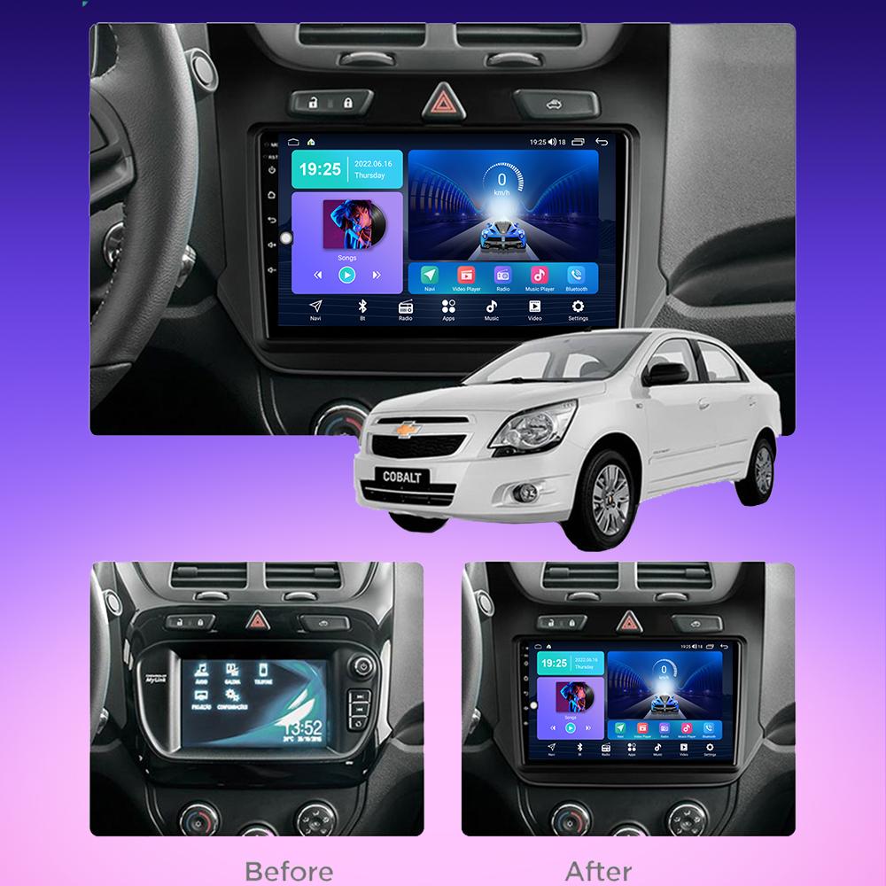 2 DIN Android Carplay Car Radio For Chevrolet Cobalt 2013-2022 Multimedia Player Head Unit Stereo GPS Navigation BT WIFI 2+32GB