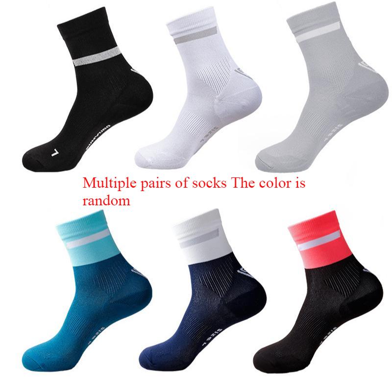 1/3/5/6/10 Par Skarpety Sportowe Outdoor Maraton Na Wszystkie Pory Roku Do Biegania Załogowe Męskie/Damskie Kolorowe Szybkoschnące Amortyzowane Do Ćwiczeń Fitness Trening Cienka Skarpeta