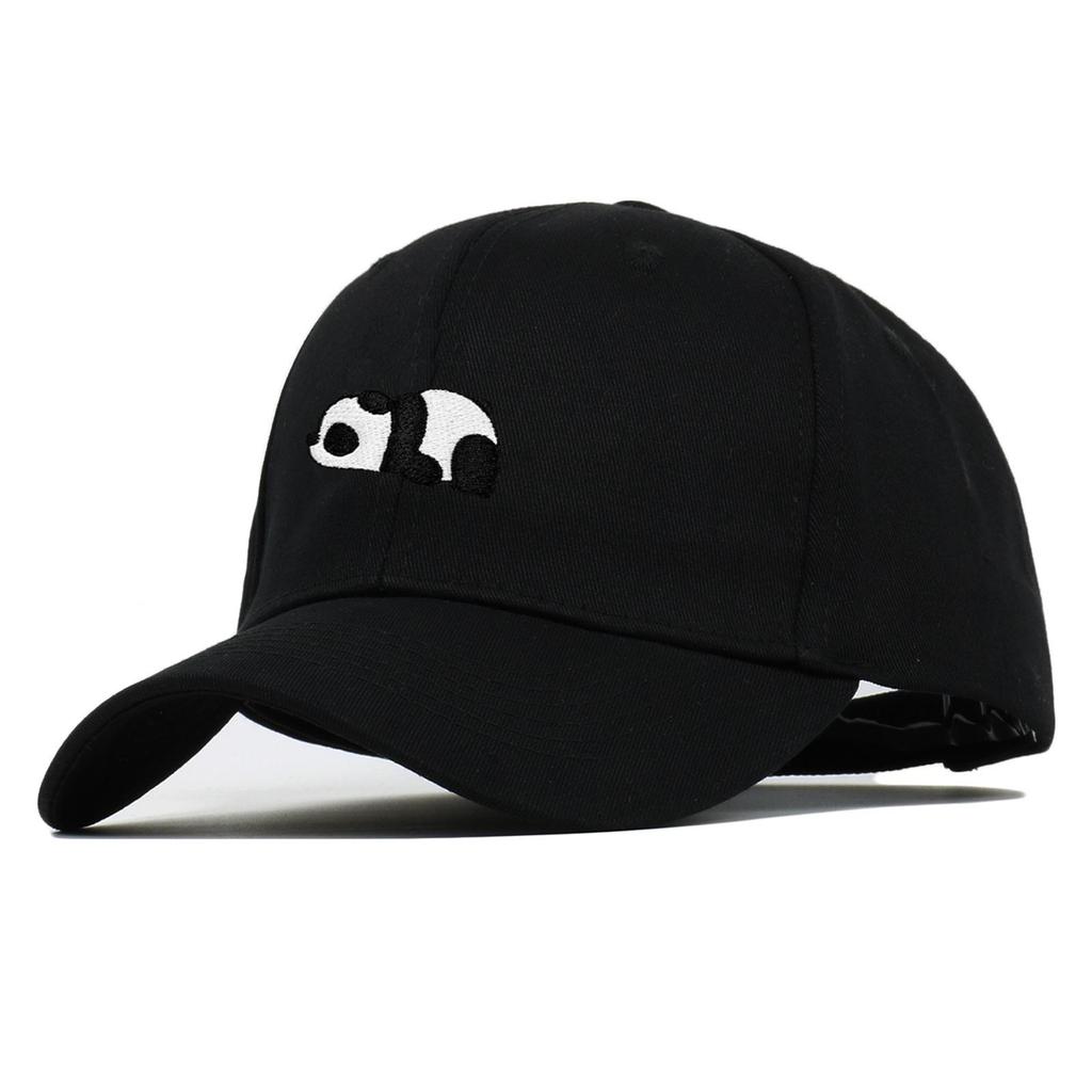 Panda Embroidery Baseball Cap - Unisex Summer Sports Hat, Custom Logo, Various Colors
