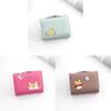 Cartoon Ladies Wallet Pu Cardholder Short Style With Print For Daily Use