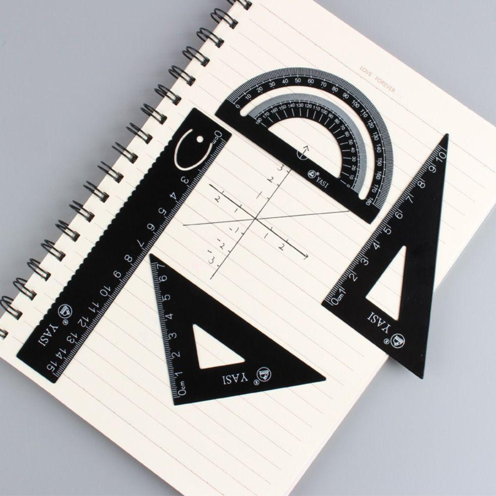 Dividing Ruler Straight Triangle Ruler Set Multifunctional Drawing Ruler Drafting Ruler Student