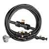 Outdoor Water Mister Multipurpose Atomization Cooling System Watering Dust Removal for Garden/Greenhouse/Sun Umbrella/Trampoline
