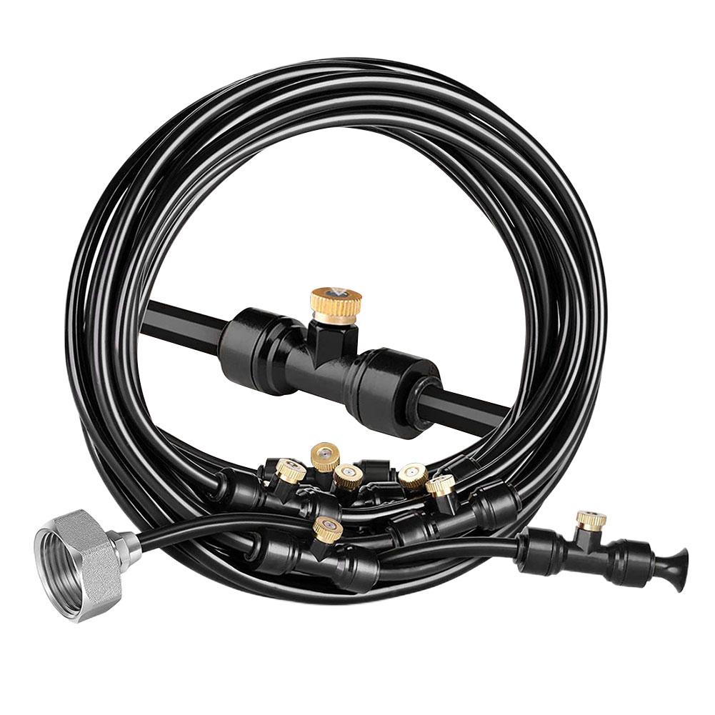 Система туманообразования для охлаждения, увлажнения и распыления. Система распылительного охлаждения для сада/теплицы/садового зонта/батута