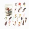 40pcs/bag Vintage Ginkgo Leaves Flowers PET Sticker Package DIY Diary Decoration Sticker Album Scrapbooking