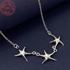 S295 Sterling Silver Starfish Necklace - Stylish Ocean Style - Perfect for Everyday Wear & Gifts Day Gifts