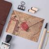 45 Pcs/box Vintage Wax Seal Stamps Paper Sticker Decoration DIY Diary Scrapbooking Sticker LS