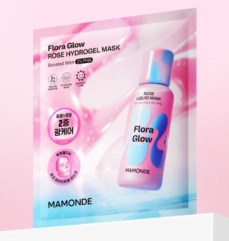 Mamonde Rose PHA Hydrogel Mask 5pcs / 10pcs Glow & Hydrating Sheet Mask