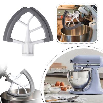 Kitchen Aid Mixer Beater Flex Edge Scraper For Tilt Head 45 5QT Stand Mixer Attachment Durable Aluminum Baking Tool Accessory