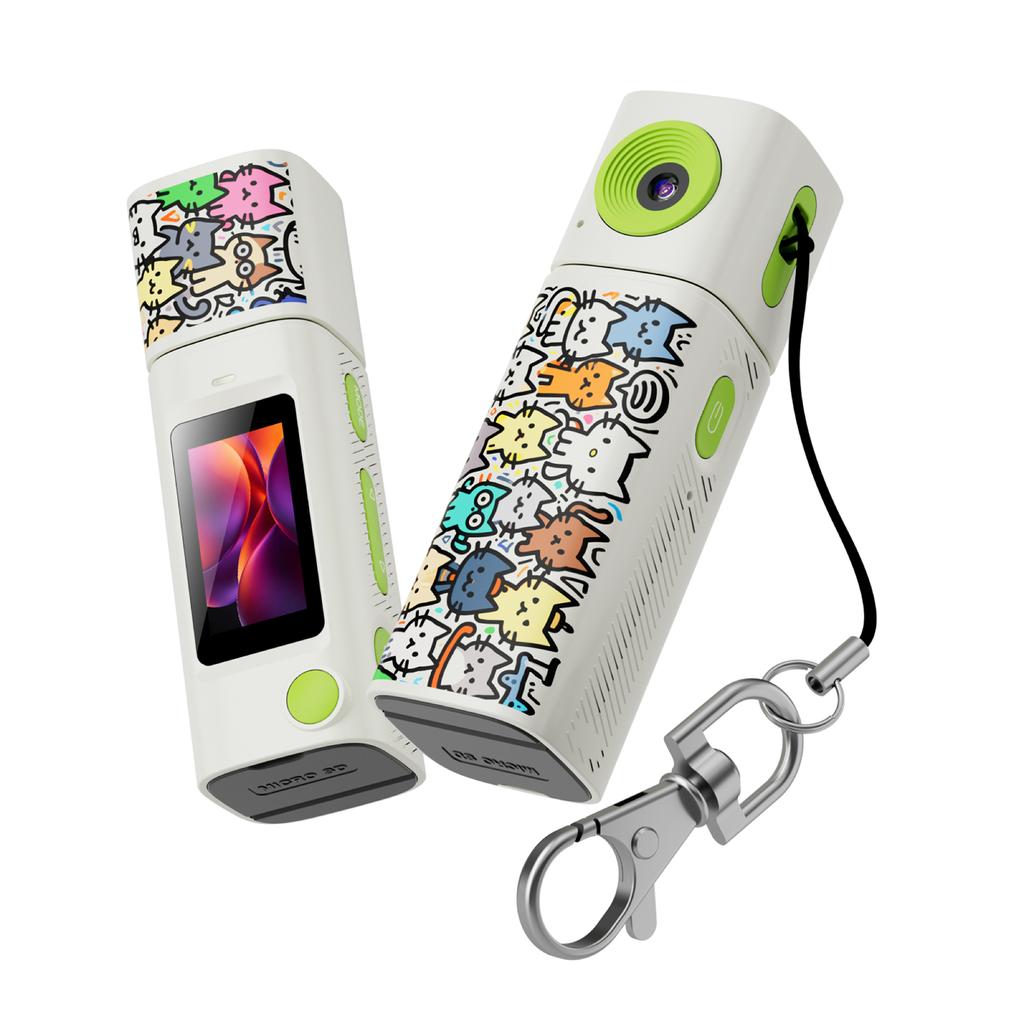 1080P Thumb Keychain Camera 230 Rotatable Lens HD Video Recorder Portable Small Camcorder for Students Outdoor Photography