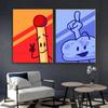 1pc Popular Interesting Cartoon Bfdi Battle For Dream Island Poster HD Poster Home Room Bar Cafe Decor Art Wall Painting Picture
