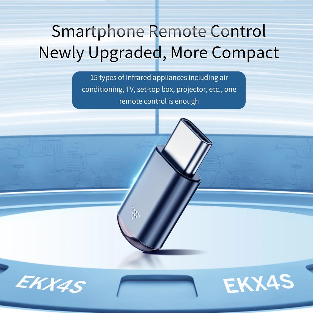 Convenient Universal EKX4S Smart Remote Control Short Capsule Infrared Transmitter Adapter for Mobile Phone TV Air Conditioner
