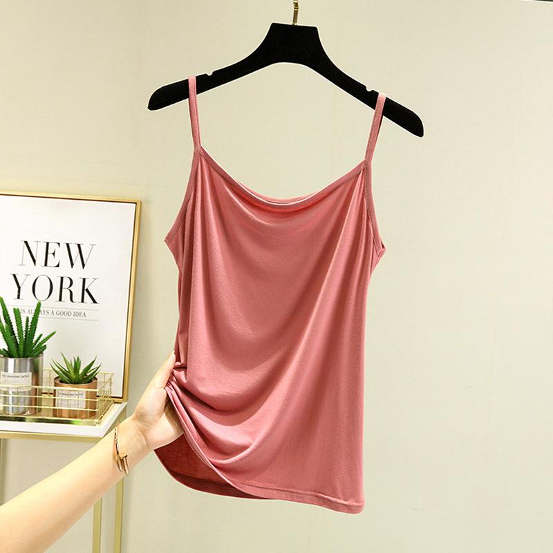 Modal sling vest women's summer thin inner sleeveless base large size loose fat mm outer wear thin top