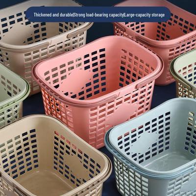 Hand-Held Plastic Shopping Basket for Groceries, Beer, Fruit, and Pharmacy Items