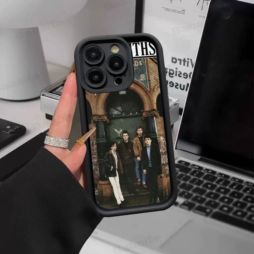 

Band The S-Smiths Silicone Soft Phone Case For IPhone 17 16 14 13 12 11 15 Pro Max Plus Air Cover iPhone 14pro max