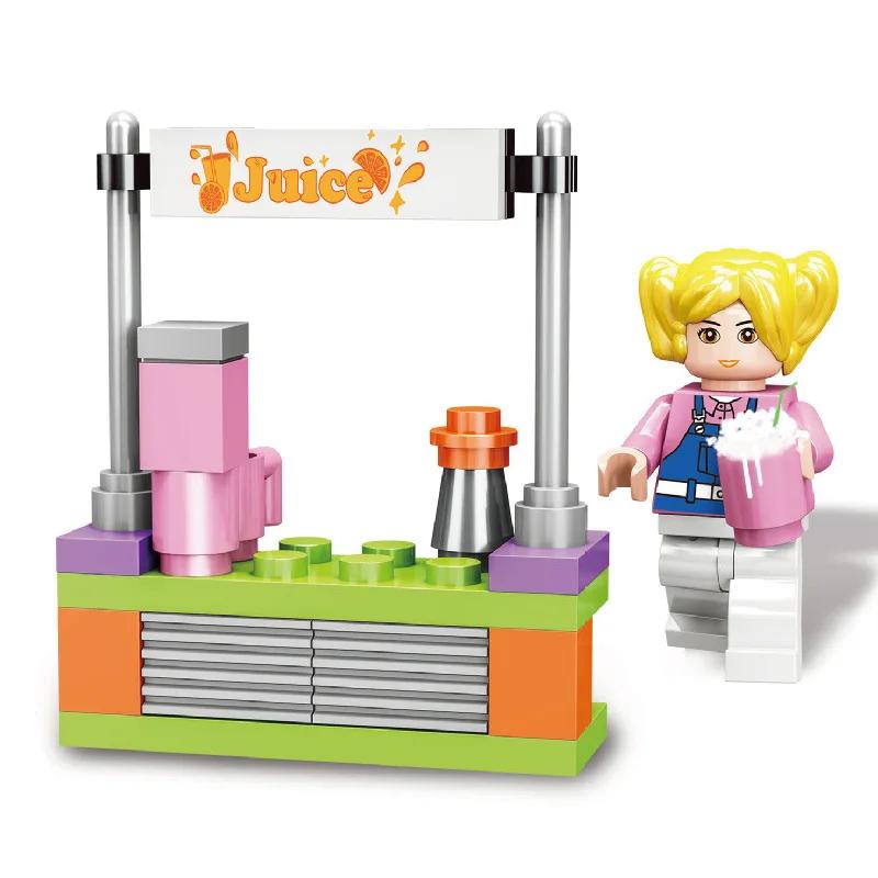 2 IN 1 SLUBAN Girl Royal Carriage Wagon Model Building Blocks Enlighten Action Figure Toys For Children