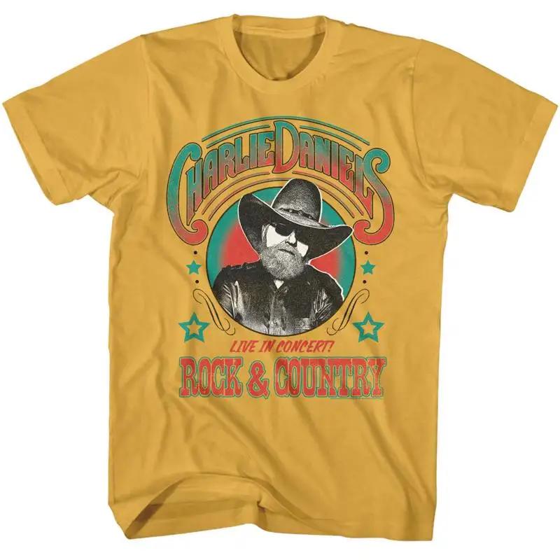 

The Charlie Daniels Band Live In Concert Rock Country Men s T Shirt Merch 5XL різнокольоровий